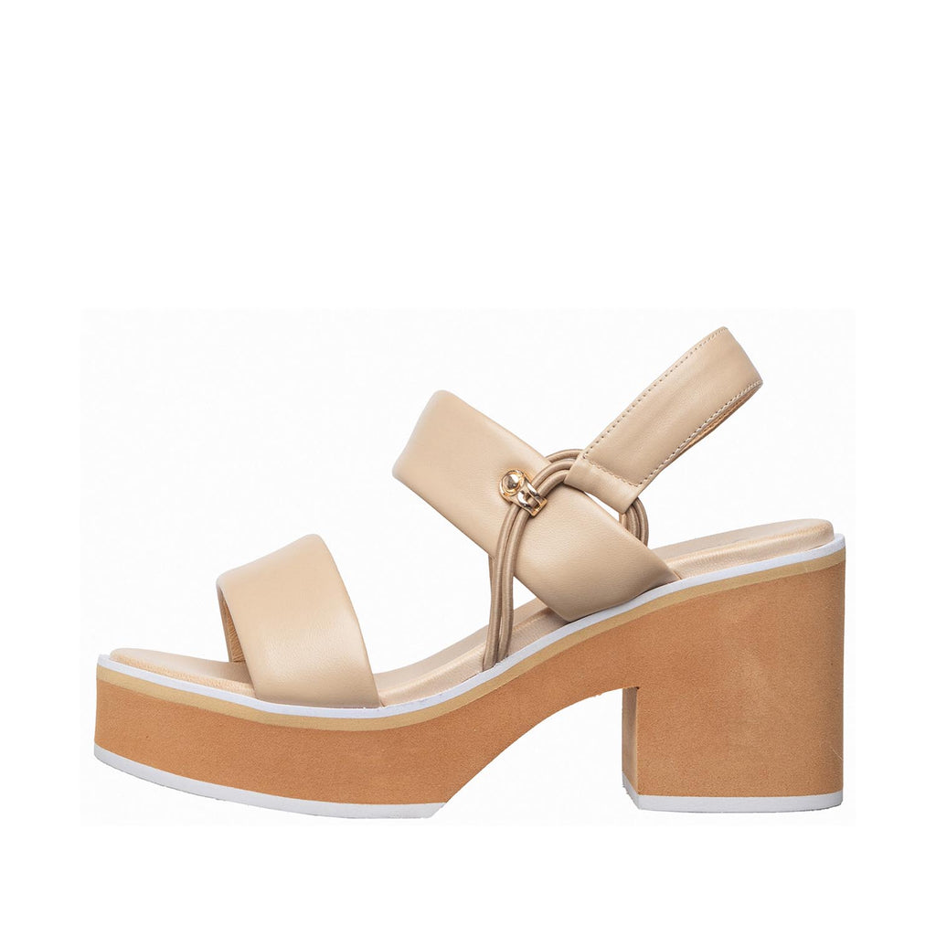Womens Platform Sandals Chunky Heel Ankle Strap Comfort Style - Make up - View 3 | I17 Kendra