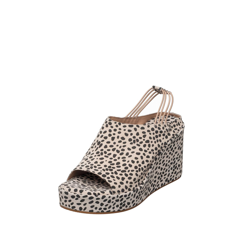 Womens Leopard Print Wedge Sandals Ankle Strap Platform Style - Make up - View 7 | I28 Brooklyn