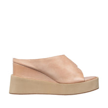 Womens Platform Mule Sandals Wedge Heel Comfort Style - Blush - Thumbnail 3 | I70 Padme
