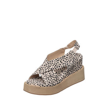 Womens Leopard Print Platform Wedge Sandals Slingback Comfort Style - Make up - Thumbnail 2 | I81 Cait
