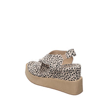 Womens Leopard Print Platform Wedge Sandals Slingback Comfort Style - Make up - Thumbnail 6 | I81 Cait
