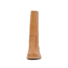 Comfortable Dress Boots for Women Tall Leather Shaft - Taupe - Thumbnail 4 | M59 Celeste
