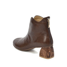 Comfortable Ankle Boots Cognac and Chocolate Leather - Chocolate - Thumbnail 6 | M70 Gabrielle
