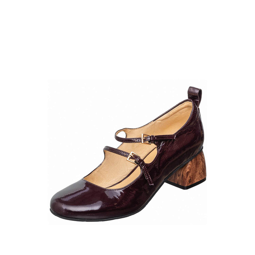 dress shoes ankle strap Double Strap Mary Jane Block Heel