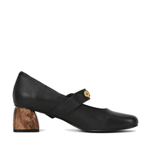 Black Mary Jane Shoes Buckle Strap Low Heel - Black - Thumbnail 3 | M77 Gigi
