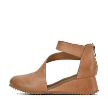 Cut Out Booties Crossover Straps Low Wedge - Taupe - Thumbnail 23 | M81 Ravi Flex
