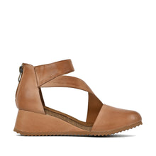 Cut Out Booties Crossover Straps Low Wedge - Taupe - Thumbnail 24 | M81 Ravi Flex
