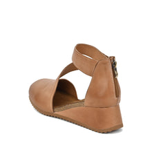 Cut Out Booties Crossover Straps Low Wedge - Taupe - Thumbnail 26 | M81 Ravi Flex
