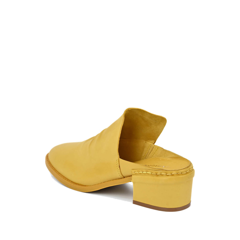 Low Heel Mules Closed Toe Daffodil and Make Up - Daffodil - View 5 | O40 Sadie