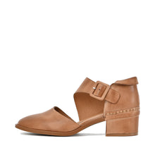 Cut Out Mary Jane Shoes Black Leather Buckle - Taupe - Thumbnail 9 | O44 Sarah
