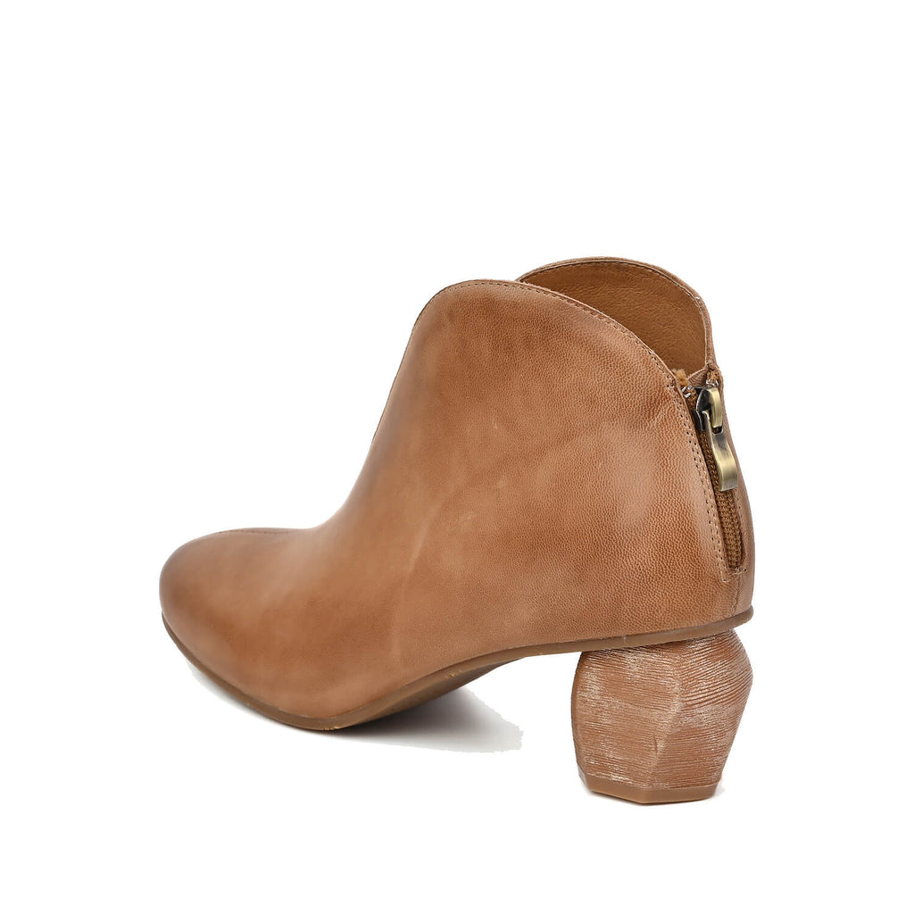 Metallic Ankle Booties Layered Artisan Finish - Taupe - View 15 | P23 Gretchen