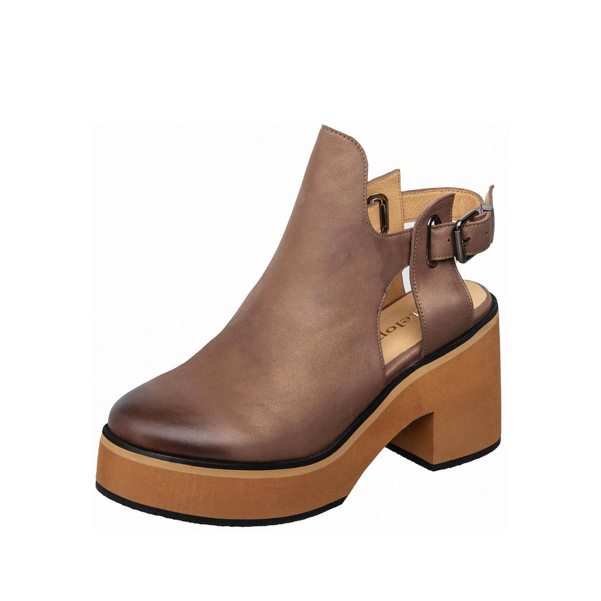Platform Slingback Clogs Buckle Strap Block Heel | Antelope Shoes