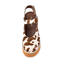 Leather Clogs with Strap Platform Adjustable Closure - Brown - Thumbnail 13 | P43 Ingrid

