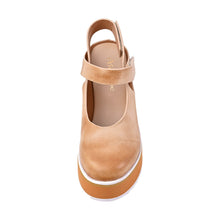 Leather Clogs with Strap Platform Adjustable Closure - Make Up - Thumbnail 20 | P43 Ingrid

