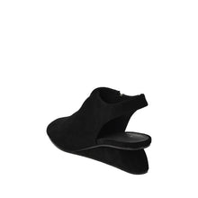 Black Suede Wedge Slingback Closed Toe Comfort - Black - Thumbnail 12 | Q42 Drea
