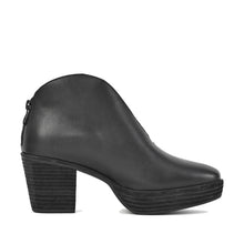 High Heel Ankle Booties Hand-Brushed Leather - Black - Thumbnail 10 | Q50 Easten
