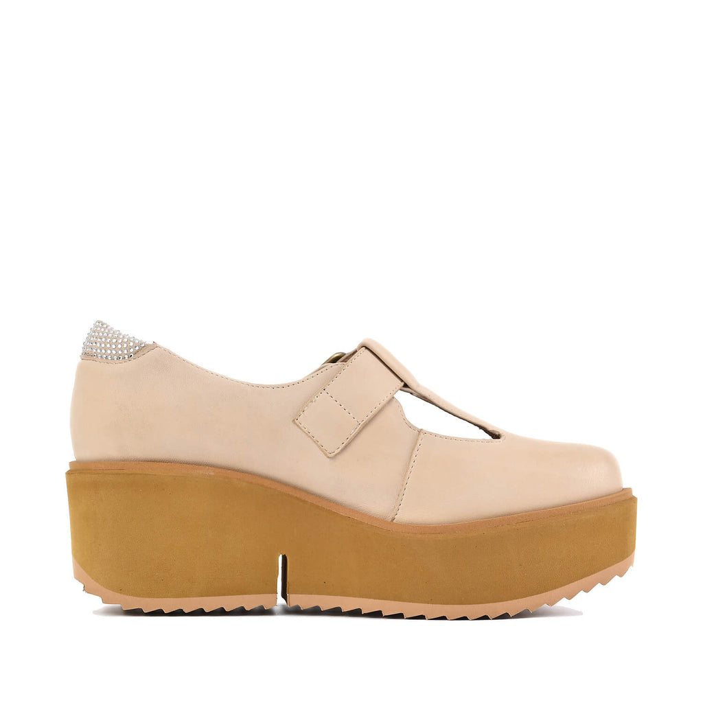 Platform Mary Jane Clogs Buckle Strap Leather - Make Up - View 17 | Q82 Preston