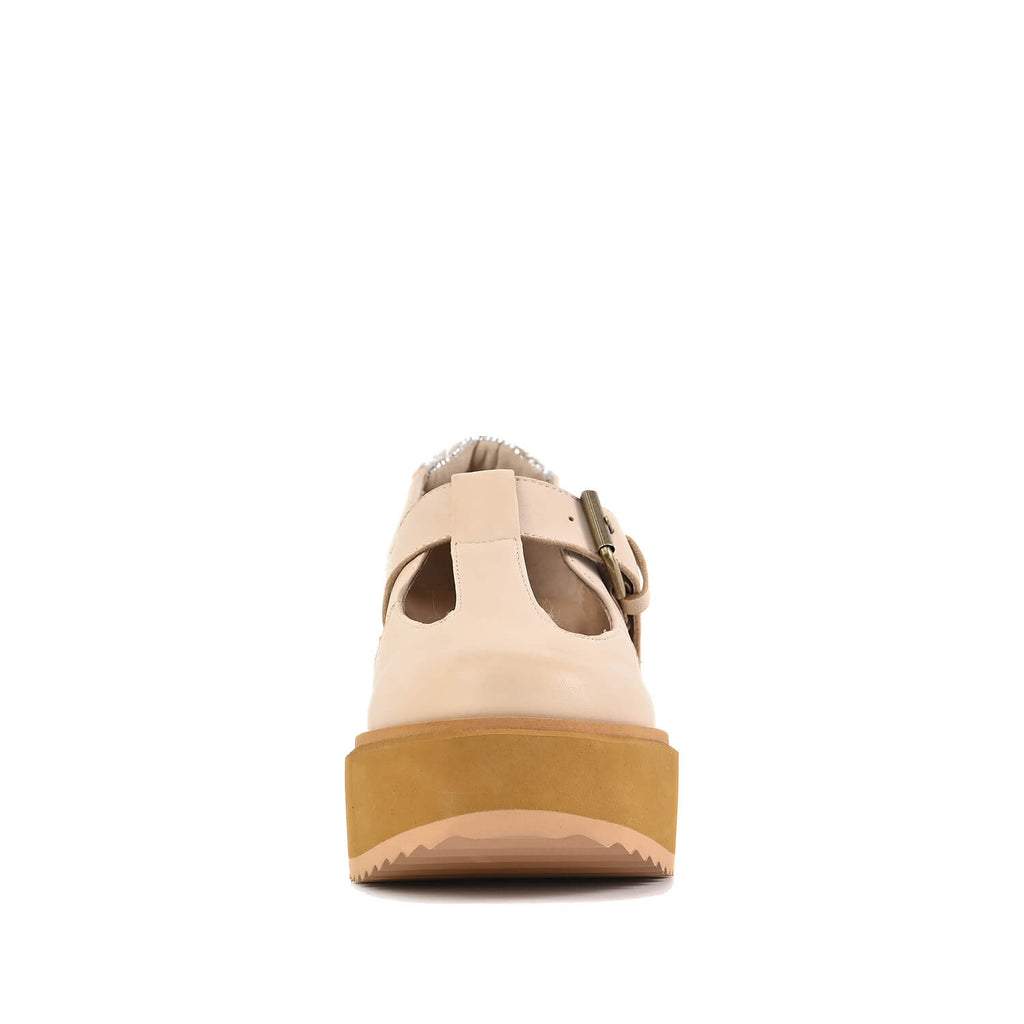 Platform Mary Jane Clogs Buckle Strap Leather - Make Up - View 18 | Q82 Preston
