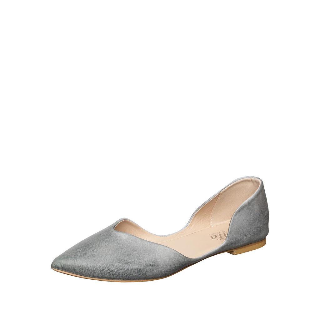 Antelope Women's Thea Pointed Toe Flat - White - Ballerinas Antelope Women's Thea Pointed Toe Flat - White - Ballerinas