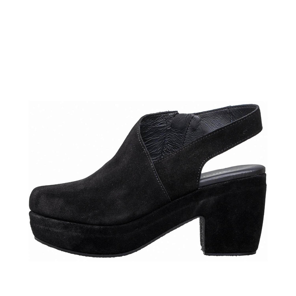 Suede Slingback Platform Clogs Block Heel | Antelope Shoes Suede Slingback Platform Clogs Block Heel | Antelope Shoes