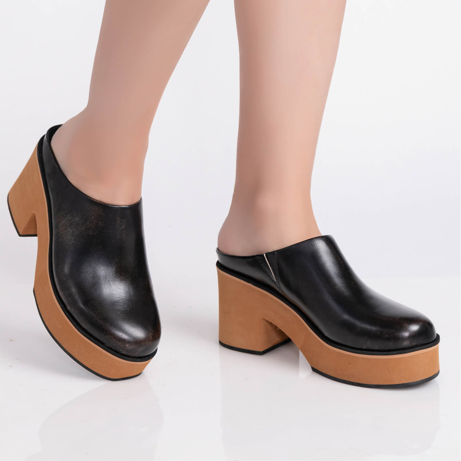 Sophisticated Stylish Comfortable Heel Mule Ian U15 – Antelope