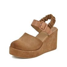 Wedge Clogs Closed Toe Sumptuous Taupe Suede - Taupe - Thumbnail 1 | U39 Tess
