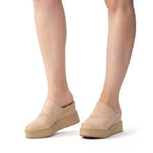 Chunky Mules Ruched Leather Platform Sole - Make Up - Thumbnail 7 | U65 Tatum
