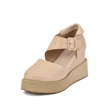 Metallic Platform Clogs Bronze Buckle Strap - Make up - Thumbnail 8 | U66 Teagan
