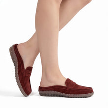 Comfy Suede Mules in Six Everyday Colours - Bordeaux - Thumbnail 19 | X60 Mimi

