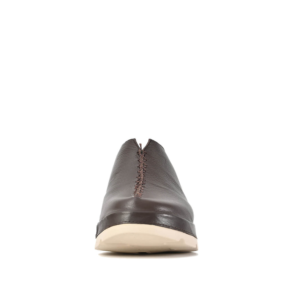 Leather Mules for Women Smooth Premium Finish - Coffee - View 4 | X70 Merit