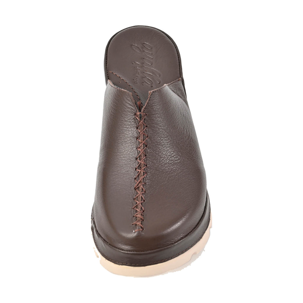 Leather Mules for Women Smooth Premium Finish - Coffee - View 6 | X70 Merit