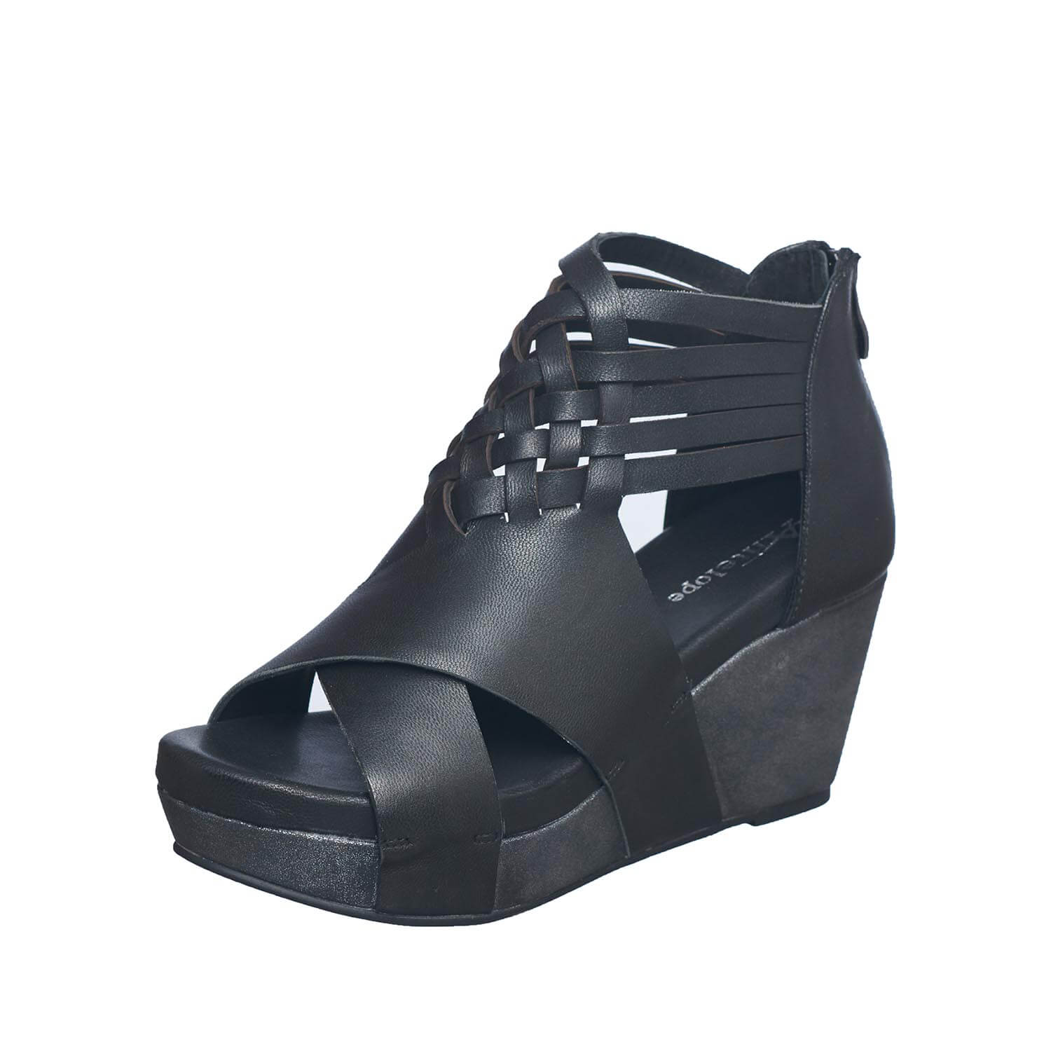 Antelope 952 Tatia Strappy Heel Sandal - Comfortable Evening Sandals for Women | Block Heel | Black Leather