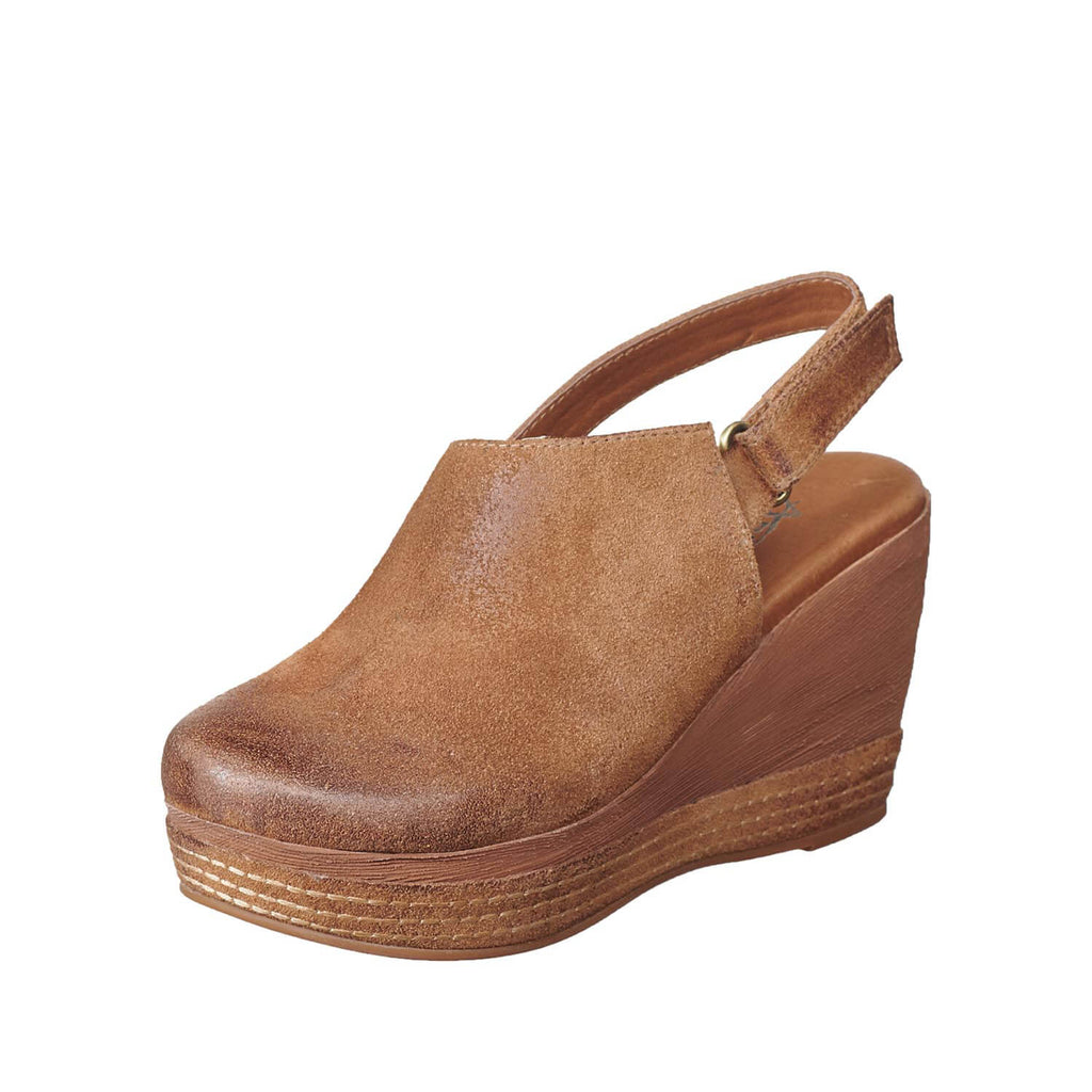 Wonders - Sling Back Wedge Shoes Gold - 6607, The Shoe Horn