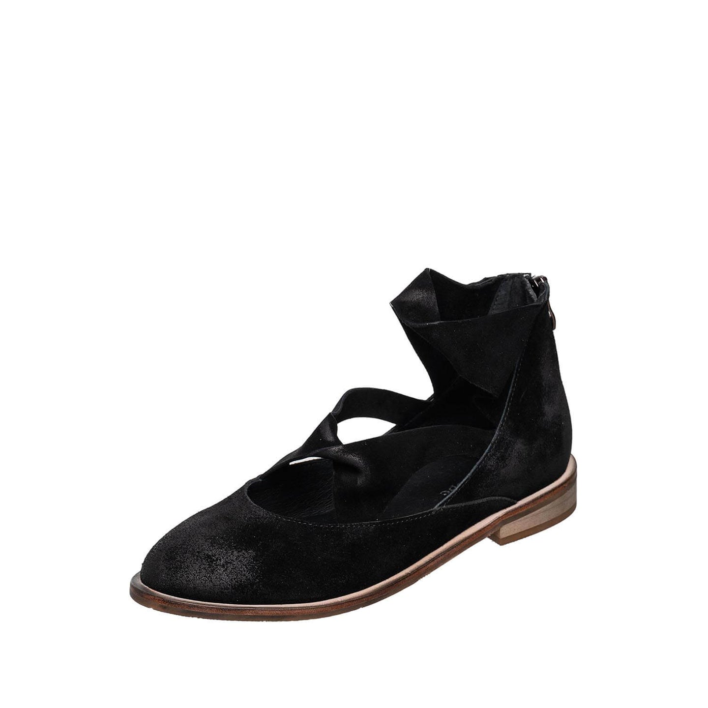 Lalana Comfortable Low Heel Boots in Black
