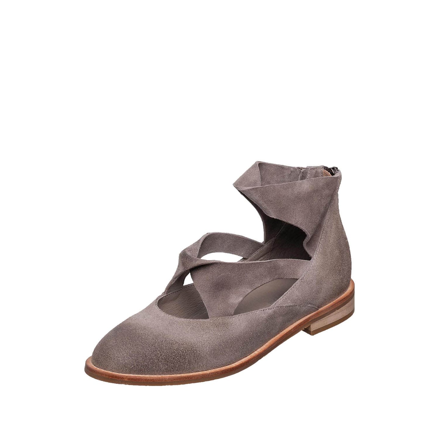 K11 Lalana Comfortable Low Heel Boots - Light Grey