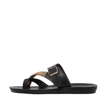 Load image into Gallery viewer, S09 Yukino Leather Summer Flat Sandals - Black
