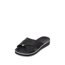 Load image into Gallery viewer, Black S48 Finola Comfortable Summer Flat Sandals
