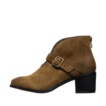 Load image into Gallery viewer, X52 Chelly Suede Heeled Booties in Olive
